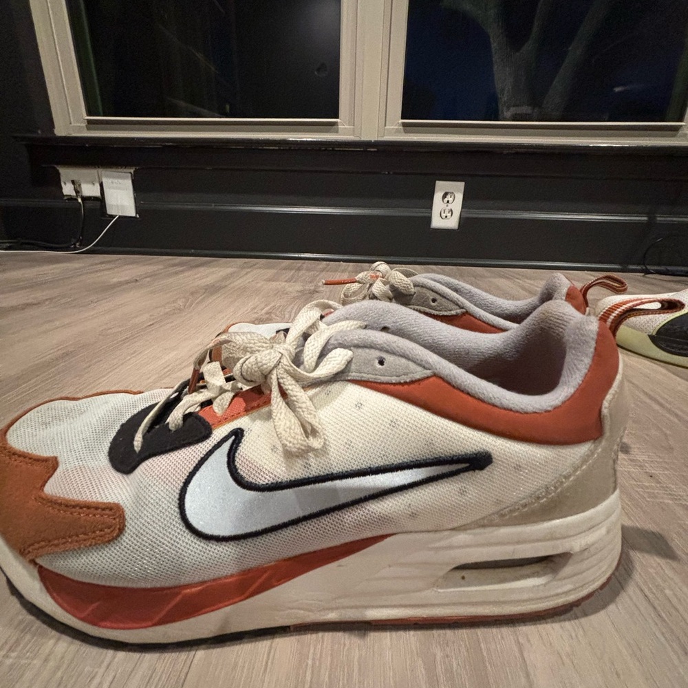 Nike Kids' White and Brown Sneakers